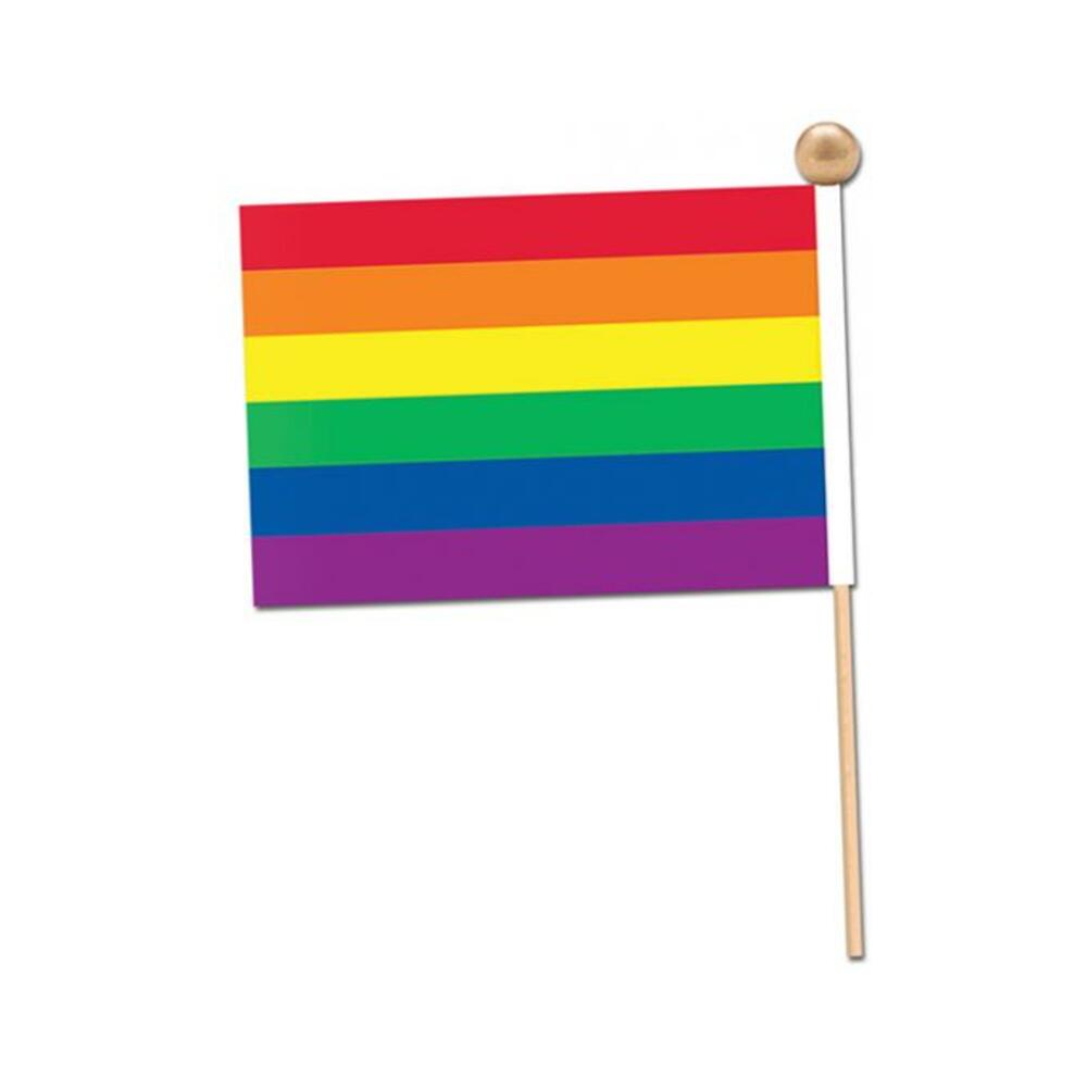 034689019947_1 Pride Fabric Flag - Rainbow - Image 1