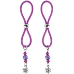 Bijoux De Nip Nipple Halos Flower Charm Purple