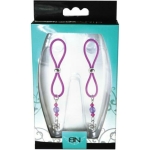 Bijoux De Nip Nipple Halos Flower Charm Purple - Image 2