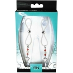 Bijoux De Nip Nipple Halos Heart Charm Red, Clear - Image 2