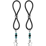 Bijoux De Nip Nipple Halos Star Charm Blue Black