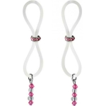 Bijoux De Nip Nipple Halos Pink Gem Slider Pink Clear