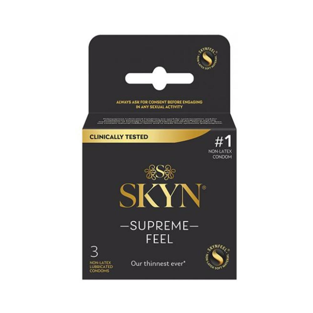 070907001417_1 Lifestyles Skyn Supreme Feel Condoms - Pack Of 3 - Image 1