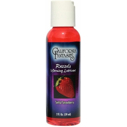 Razzels Warming Lubricant - 2 oz Sinful Strawberry