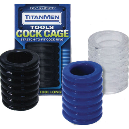 33246 Titanmen Cock Cage Clear - Image 1