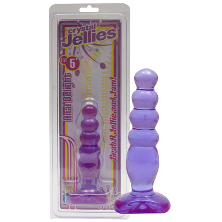 34566 Crystal Jellies Anal Delight 5 Purple - Image 1