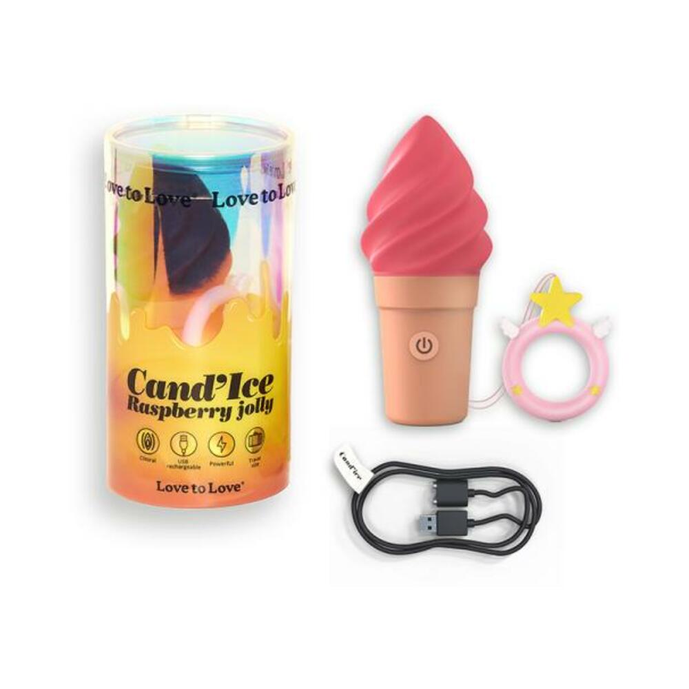 3700436032732_1 Love To Love Cand'ice Vibrator Raspberry - Image 1