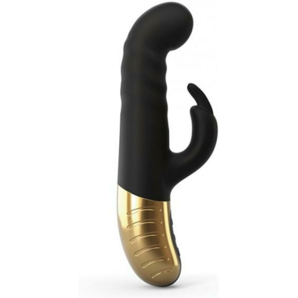 Dorcel G-Stormer Thrusting G-Spot Rabbit Vibrator Black Gold