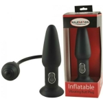 Inflatable Vibrating Butt Plug Black - Image 2