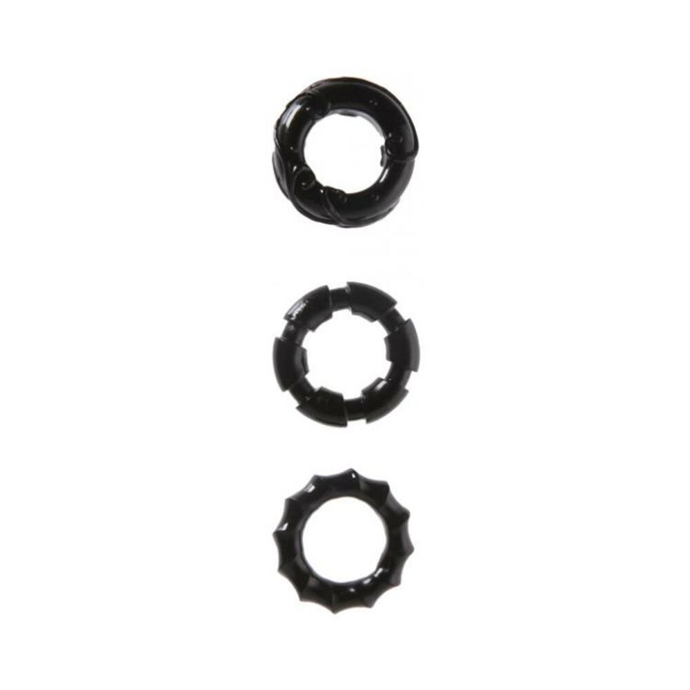 4041937315108_1 Malesation Stretchy Cock Rings 3 Pack - Image 1