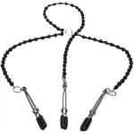 Steamy Shades Y-Style Deluxe Beaded Nipple Clamps