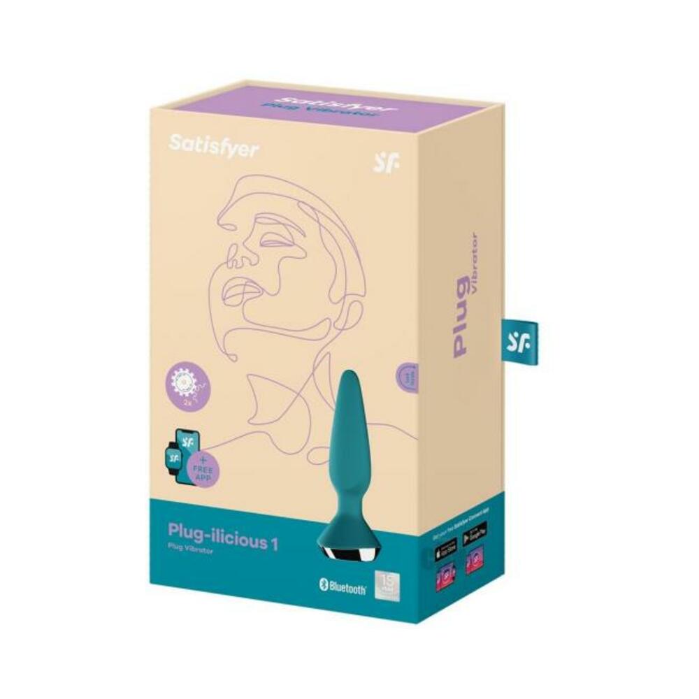 4061504003214_1 Satisfyer Plug-ilicious 1 Petrol - Image 1