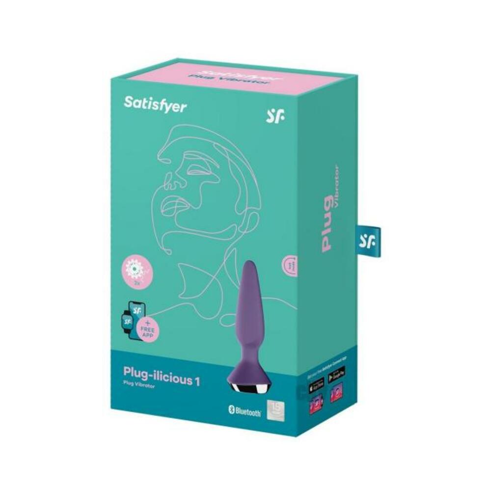 4061504003221_1 Satisfyer Plug-ilicious 1 Purple - Image 1