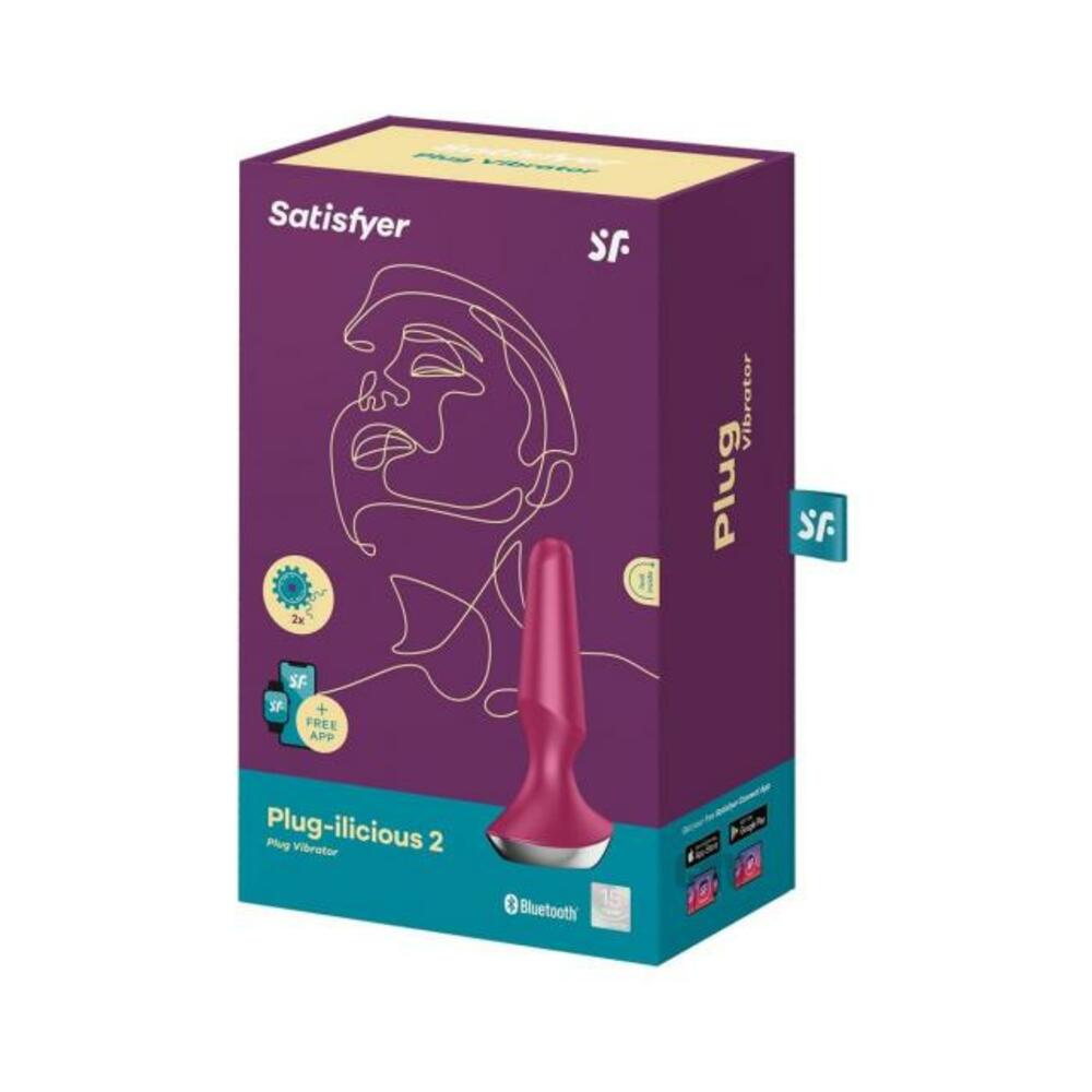 4061504003276_1 Satisfyer Plug-ilicious 2 Berry - Image 1