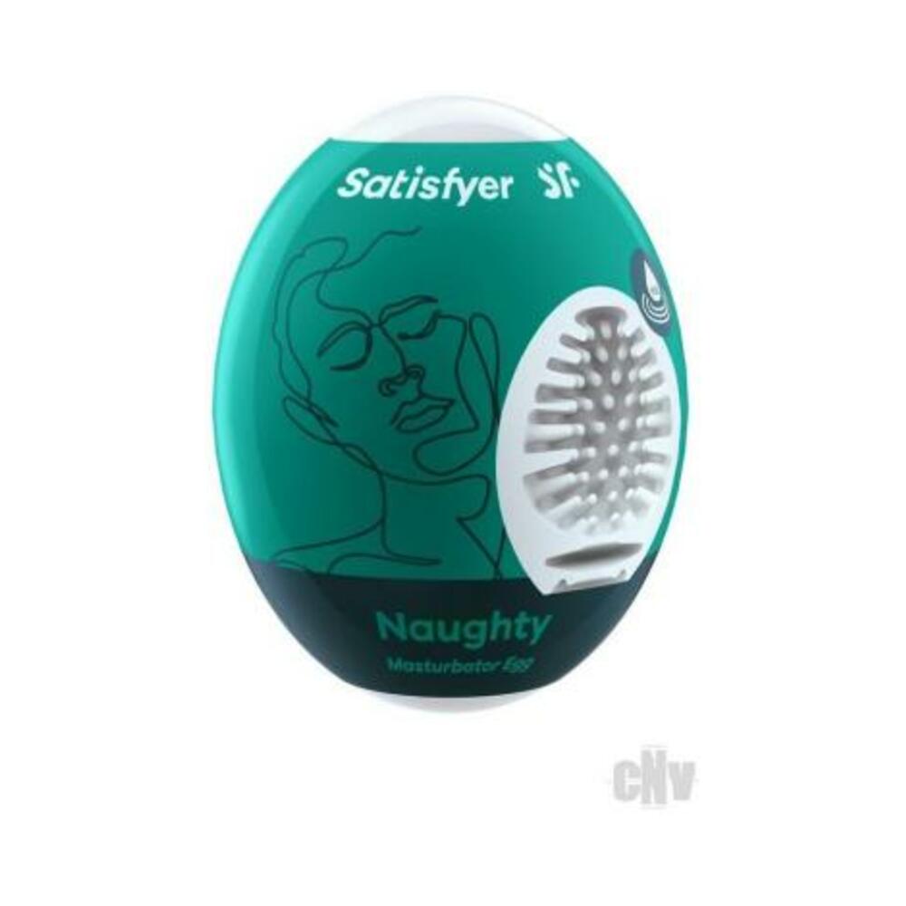 4061504010021_1 Satisfyer Masturbator Egg Naughty Green - Image 1