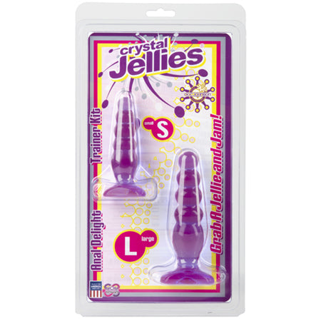45790 Crystal Jellies Anal Delight Trainer Kit - Purple - Image 1