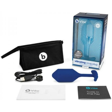 B-vibe Vibrating Snug Plug 3 Blue