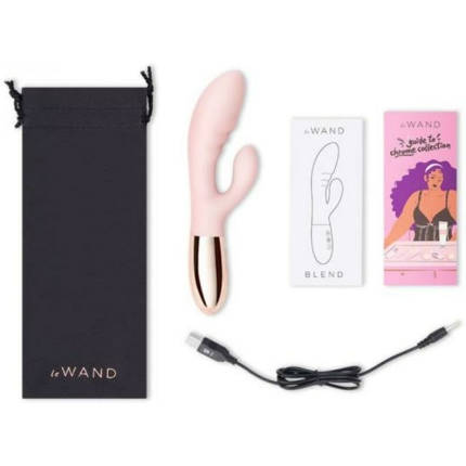 Le Wand Blend Double-motor Rabbit Rechargeable Vibrator Rose Gold