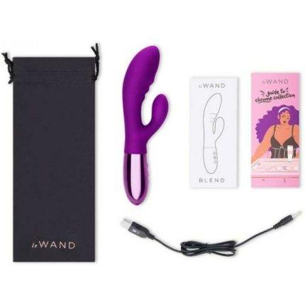 Le Wand Blend Double-motor Rabbit Rechargeable Vibrator Cherry