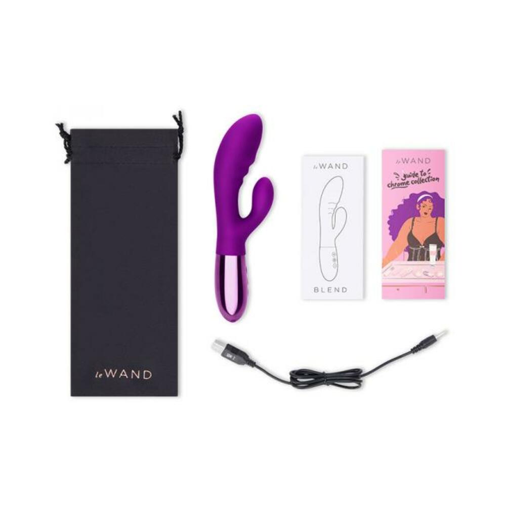 4890808251485_1 Le Wand Blend Double-motor Rabbit Rechargeable Vibrator Cherry - Image 1