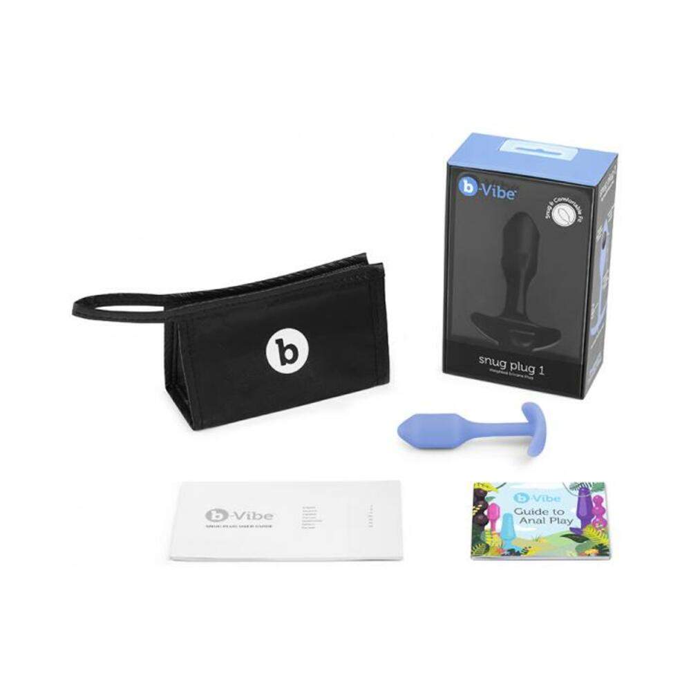 4890808265116_1 B-vibe Snug Plug 1 Violet - Image 1