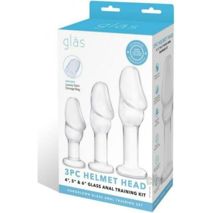 Glas Helmet Head Anal Training Kit - Set Of 3