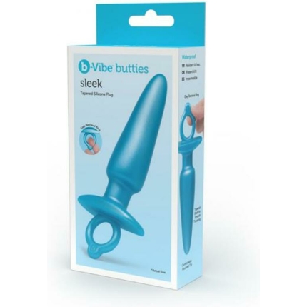 B-vibe Butties Sleek Tapered Silicone Plug