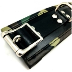 Sensual Sin Leather Padded Ankle Cuffs Camo Piping - Image 2