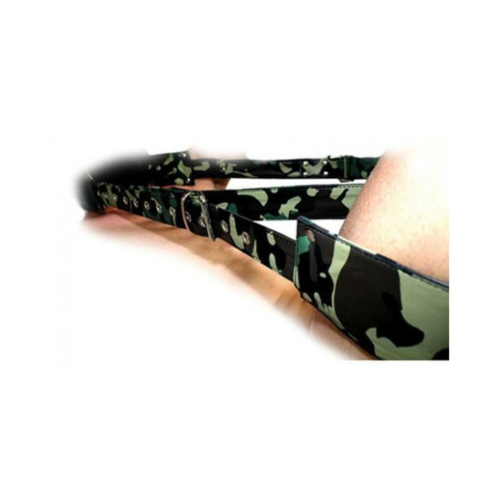 489555857015_1 Sensual Sin Leather Adjustable Travel Sling Camo - Image 1