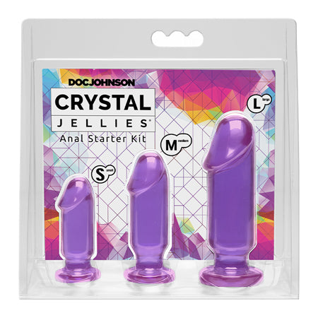 49156 Crystal Jellies Anal Starter Kit - Purple - Image 1