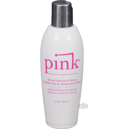 Pink Silicone Lube - 4.7 oz Flip Top Bottle