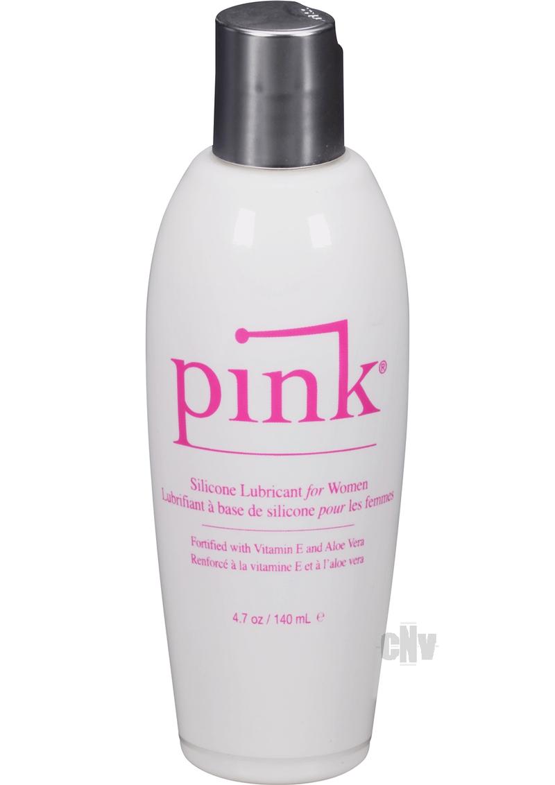 49303_1 Pink Silicone Lube - 4.7 oz Flip Top Bottle - Image 1
