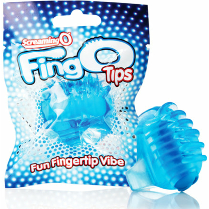Screaming O FingO Tips - Blue