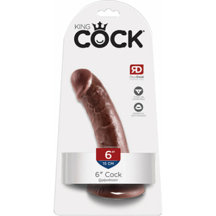 King Cock 6 Cock - Brown