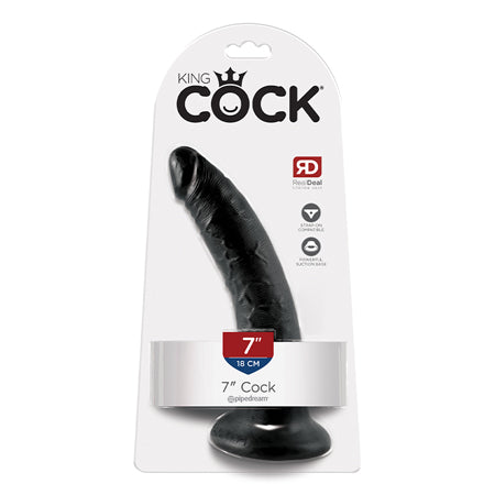 52943 King Cock 7 Cock - Black - Image 1
