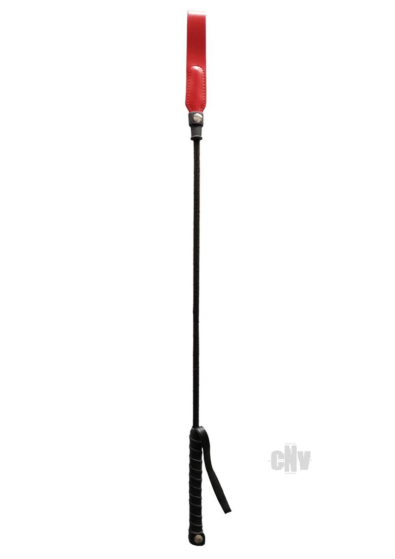 58405_1 Rouge Long Riding Crop Slim Tip 24 Red - Image 1