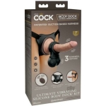 King Cock Elite Ultimate Vibrating Silicone Body Dock Kit - Image 3