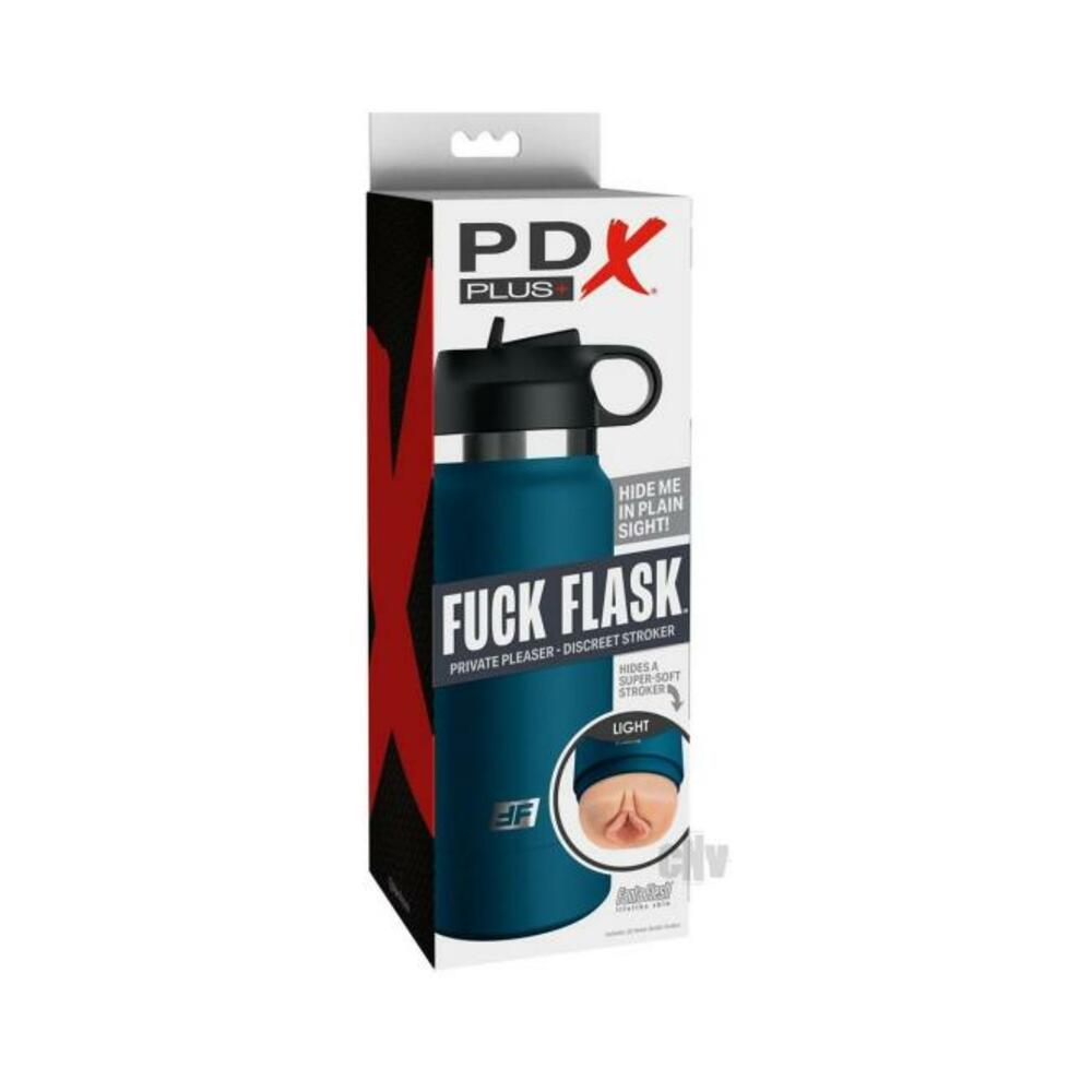 603912775235_1 Pdx Plus Fuck Flask Private Pleaser Stroker - Light/blue - Image 1