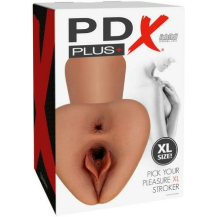 Pdx Plus Pick Your Pleasure Stroker Xl Brown