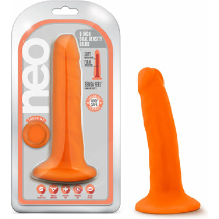 Neo Dual Density Cock 5.5` Neon Orange