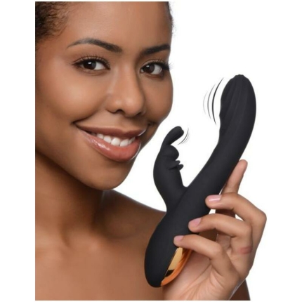 Power Bunny Cuddles Rabbit Vibe Silicone Rechargeable Black