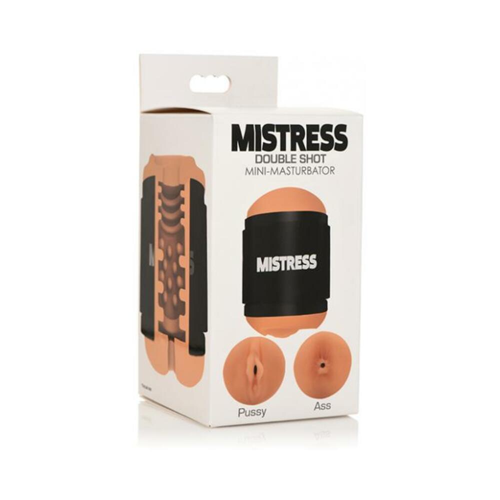 653078943191_1 Curve Novelties Mistress Mini Double Stroker Pussy & Ass - Medium - Image 1