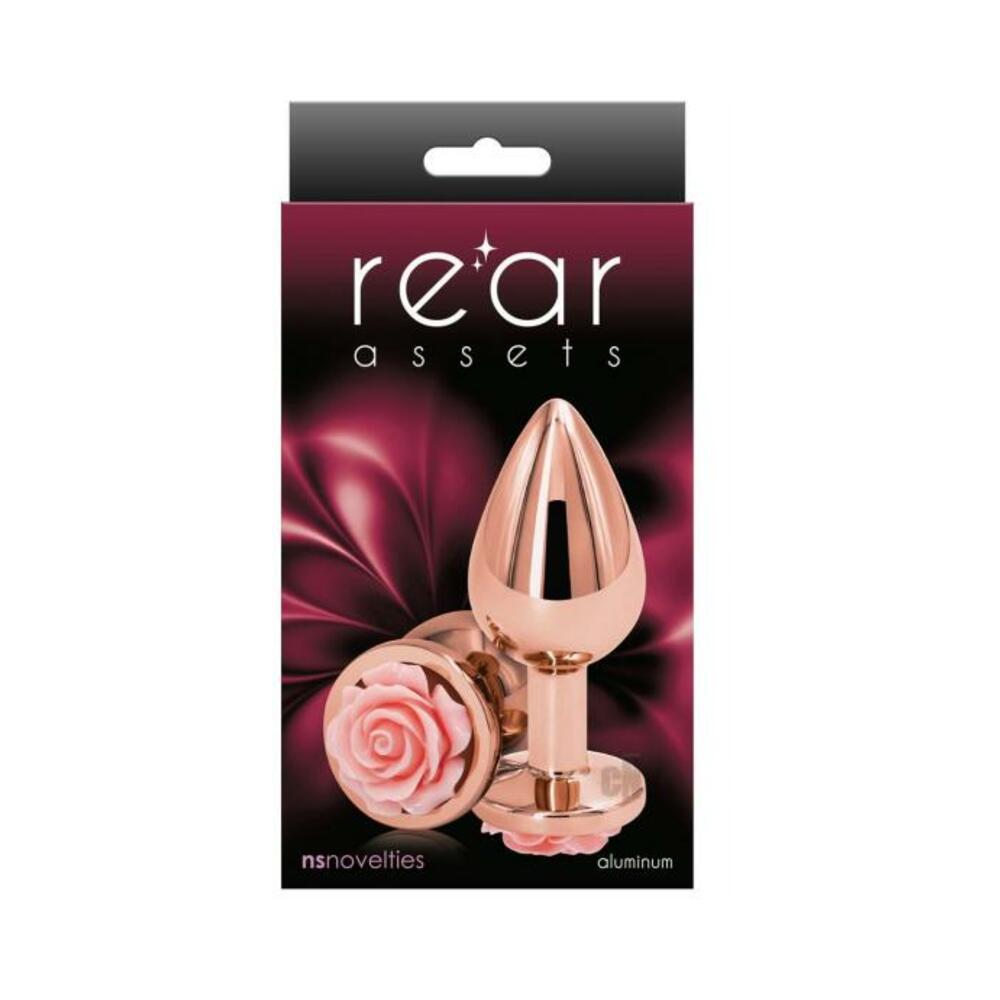 657447103629_1 Rear Assets Rose Anal Plug - Medium - Pink - Image 1