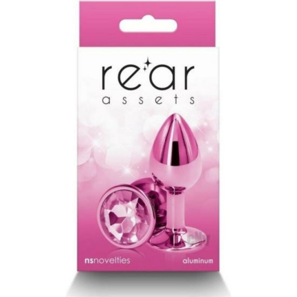 Rear Assets Metal Anal Plug Small Pink