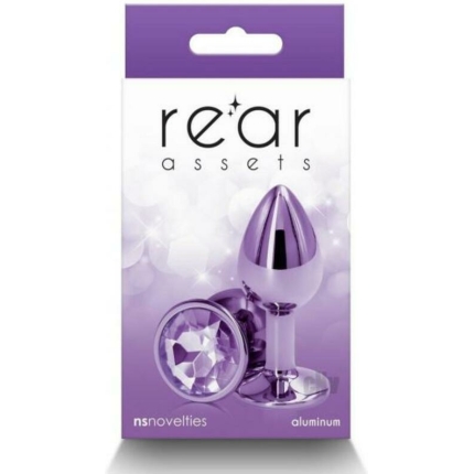 Rear Assets Metal Anal Plug Small Purple