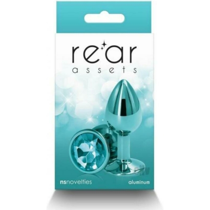 Rear Assets Metal Anal Plug Small Teal
