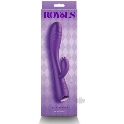 Royals Duchess Rabbit Vibrator Metallic Purple