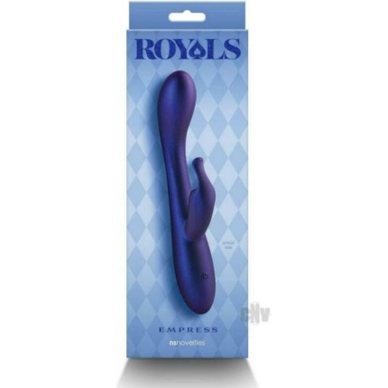 Royals Empress Rabbit Vibrator Metallic Blue