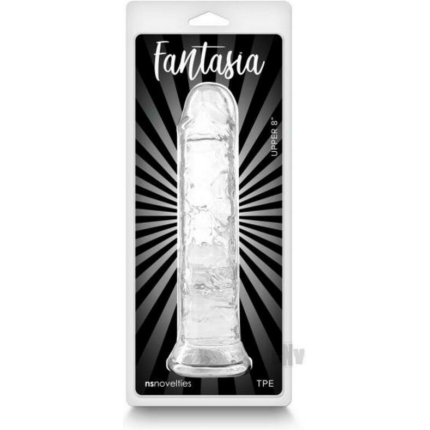 Fantasia Upper 8 In. Jelly Dildo Clear