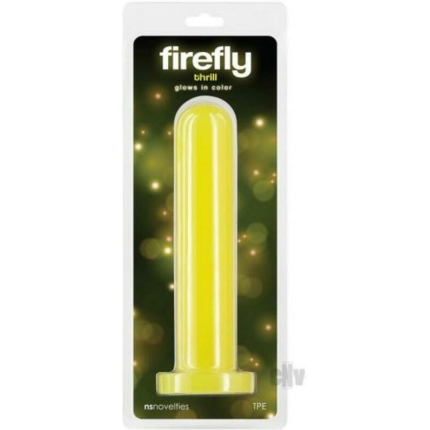 Firefly Thrill Large Glow-in-the-dark Dildo Yellow